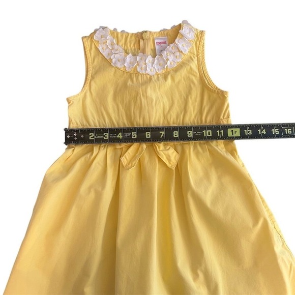 Gymboree Girls Yellow Sleeveless Party Dress Size 5‎ Bow Accent Summer - Picture 4 of 6